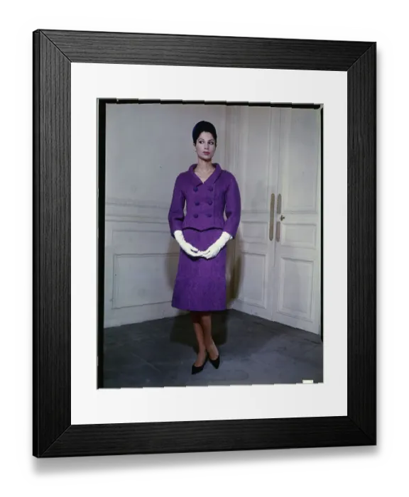 Framed Print : Model Wearing Evening Suit by Philippe Venet