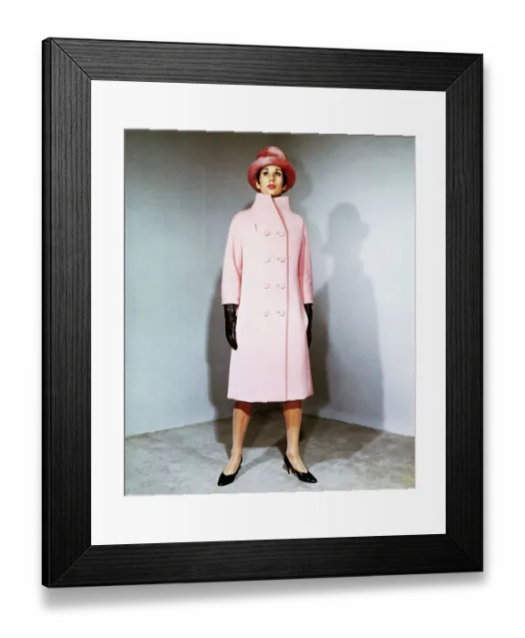 Framed Print : Model Wearing Coat by Capucci Framed Print : Model Wearing Coat by Capucci