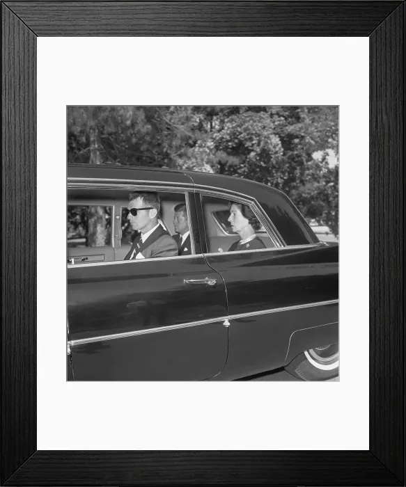 Framed Print : John Kennedy and Others Leaving Mass Framed Print : John Kennedy and Others Leaving Mass
