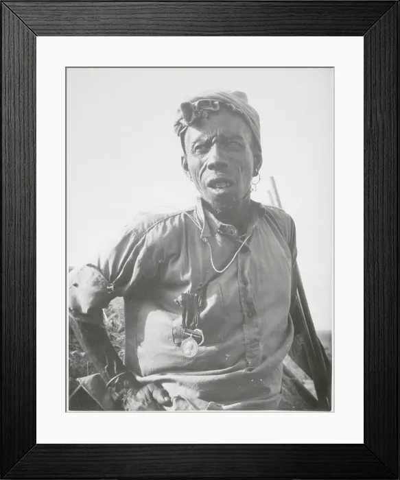 Framed Print : Native of Kenya in Pensive Mood Framed Print : Native of Kenya in Pensive Mood