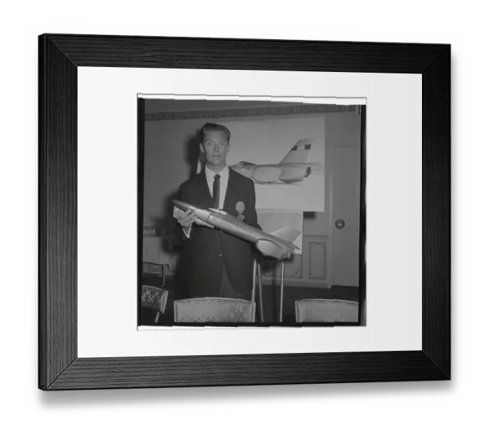 Framed Print : Portrait of Craig Breedlove Framed Print : Portrait of Craig Breedlove