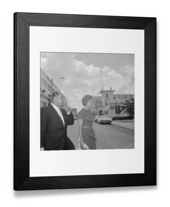 Framed Print : Ilona Marita Lorenz with her Attorney Framed Print : Ilona Marita Lorenz with her Attorney