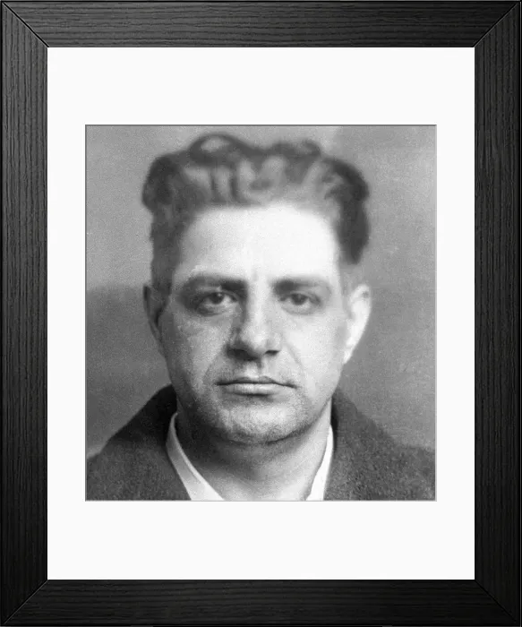 Framed Print : Portrait of Joseph Valachi Framed Print : Portrait of Joseph Valachi