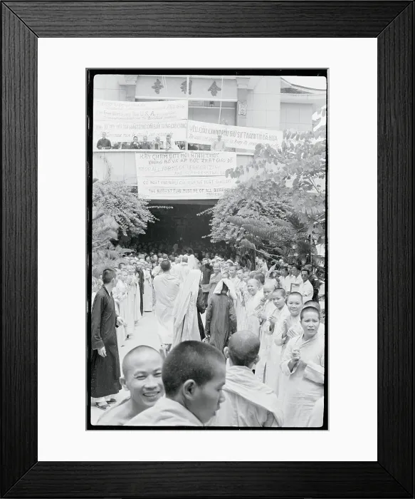 Framed Print : Buddhist Leaving Prison Framed Print : Buddhist Leaving Prison