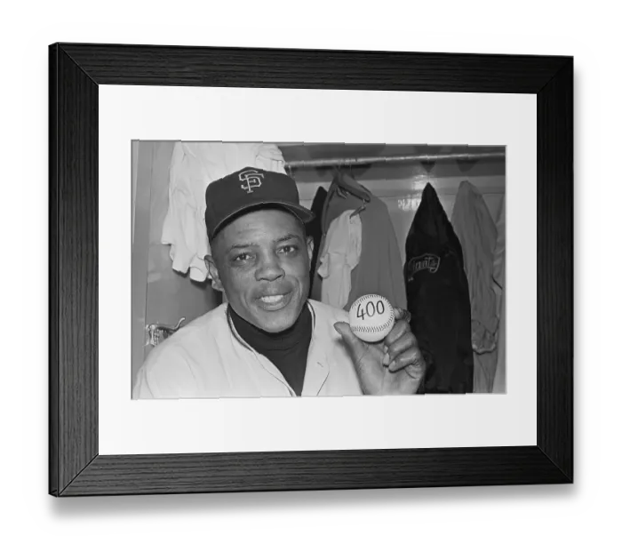 Framed Print : Willie Mays Holding Baseball Framed Print : Willie Mays Holding Baseball