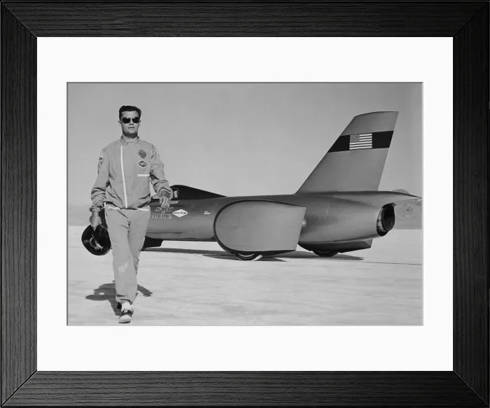 Framed Print : Craig Breedlove and Spirit of America