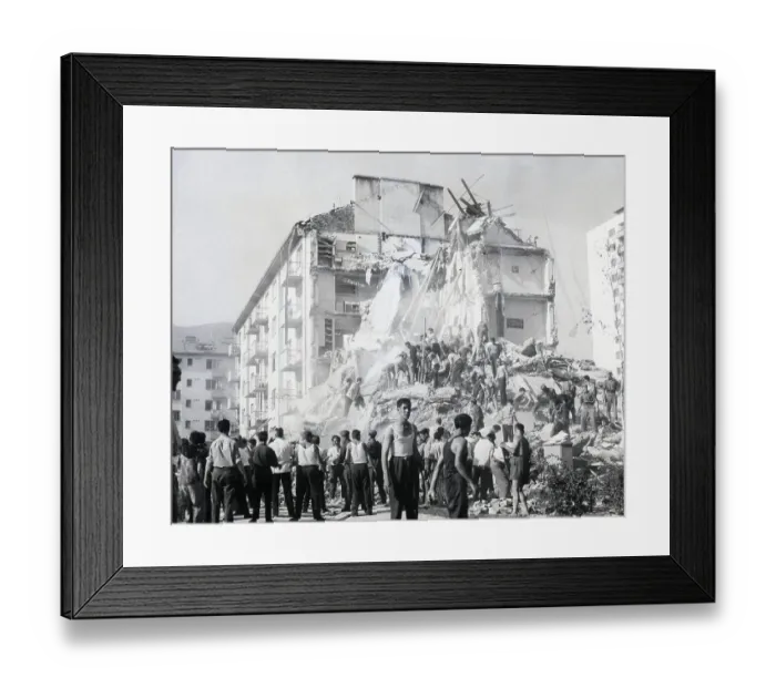 Framed Print : Soldiers Search Thru Earthquake Rubble Framed Print : Soldiers Search Thru Earthquake Rubble