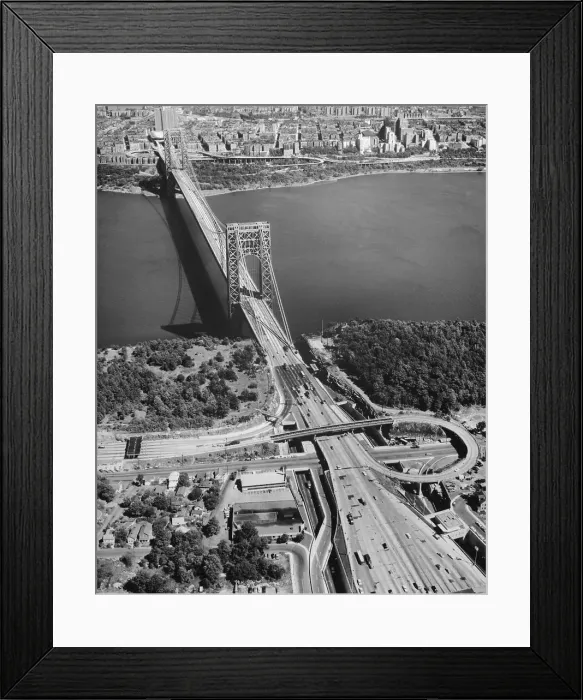 Framed Print : George Washington Bridge Approach Framed Print : George Washington Bridge Approach