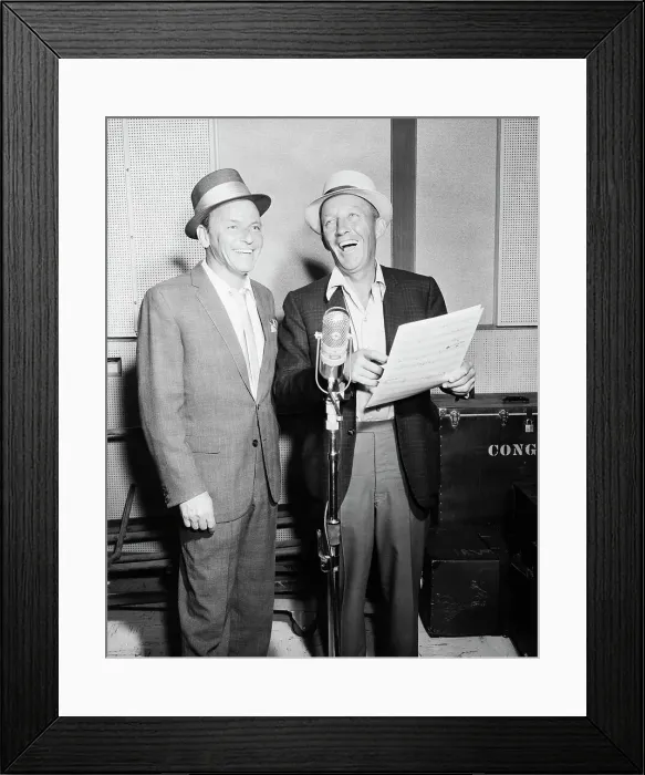 Framed Print : Sinatra and Crosby in Recording Studio Framed Print : Sinatra and Crosby in Recording Studio