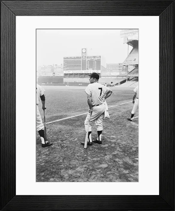 Framed Print : Mickey Mantle Standing with One Hand on His Hip Framed Print : Mickey Mantle Standing with One Hand on His Hip