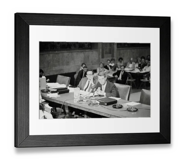 Framed Print : Robert F. Kennedy Testifying to Senate Framed Print : Robert F. Kennedy Testifying to Senate