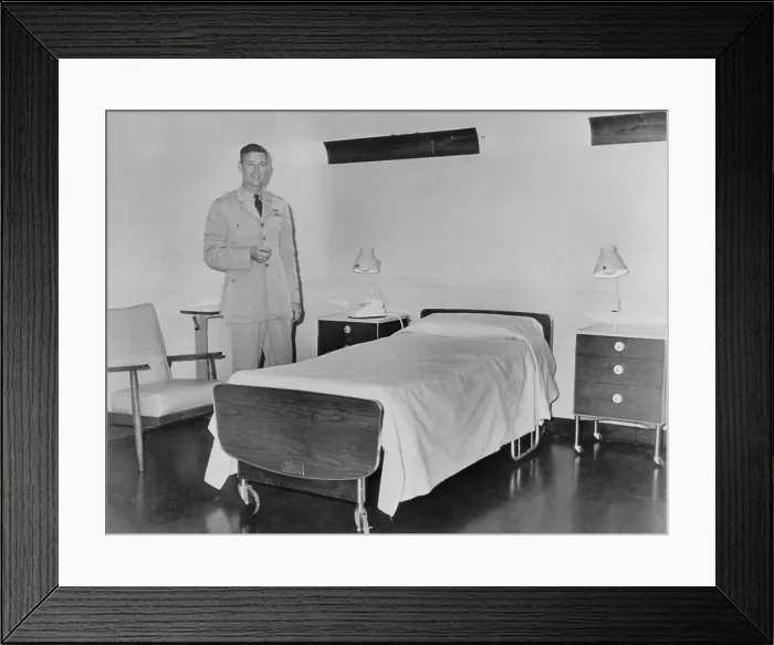 Framed Print : Air Force Captain Showing Hospital Room Framed Print : Air Force Captain Showing Hospital Room