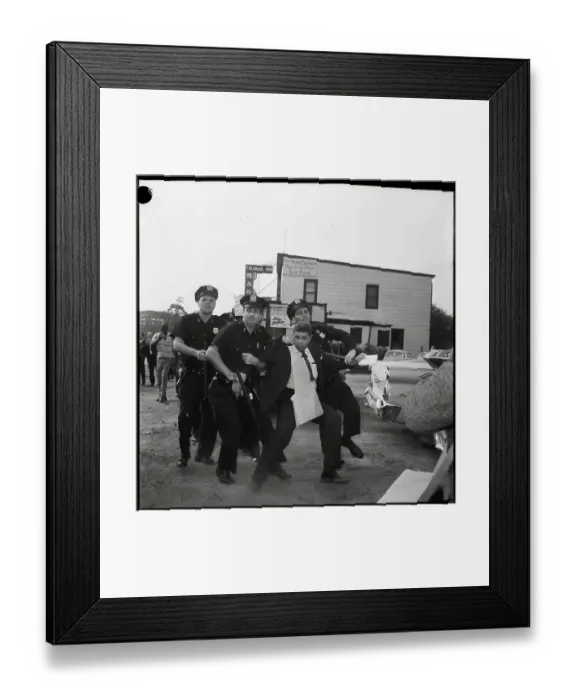 Framed Print : Police Carry Away Demonstrator Framed Print : Police Carry Away Demonstrator