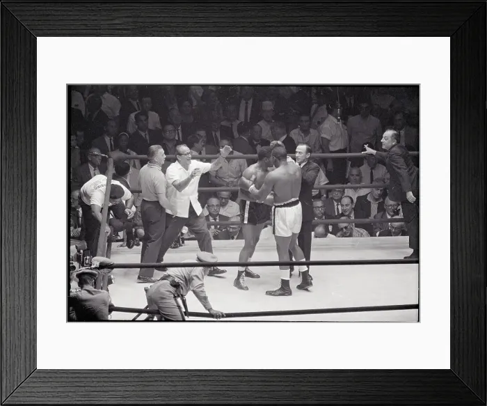 Framed Print : Floyd Patterson and Sonny Liston Embrace Framed Print : Floyd Patterson and Sonny Liston Embrace