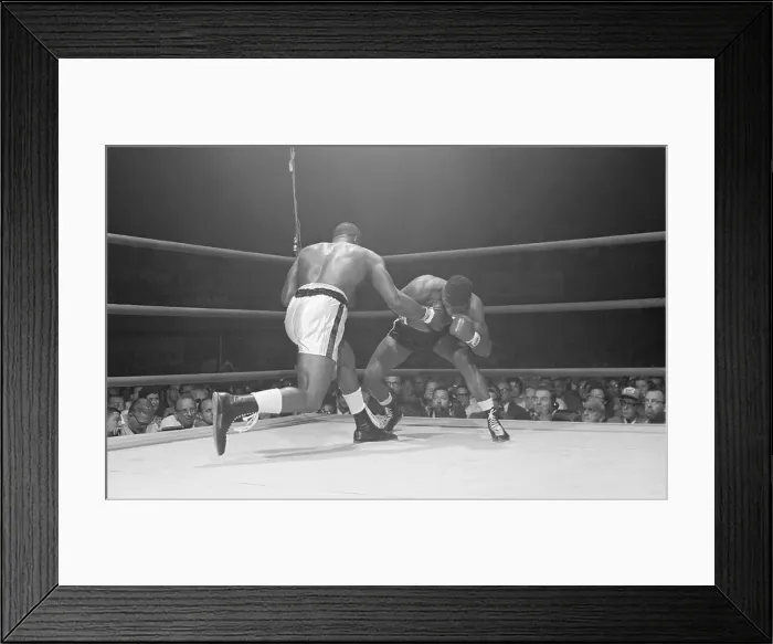 Framed Print : Sonny Liston and Floyd Patterson Fight Framed Print : Sonny Liston and Floyd Patterson Fight