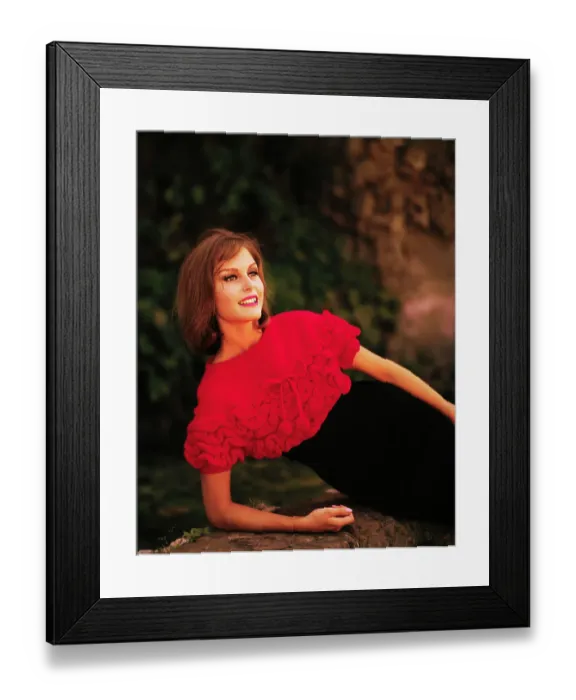 Framed Print : Model Wearing Bolero Evening Jacket by Marucelli Framed Print : Model Wearing Bolero Evening Jacket by Marucelli