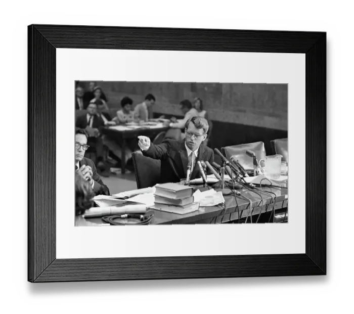 Framed Print : Attorney General Robert F. Kennedy Testifying Framed Print : Attorney General Robert F. Kennedy Testifying