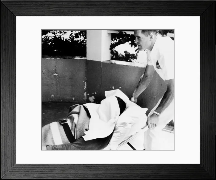 Framed Print : Marlon Brando on a Stretcher Framed Print : Marlon Brando on a Stretcher