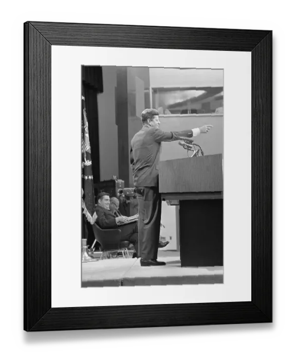 Framed Print : John Kennedy Speaking at Conference Framed Print : John Kennedy Speaking at Conference