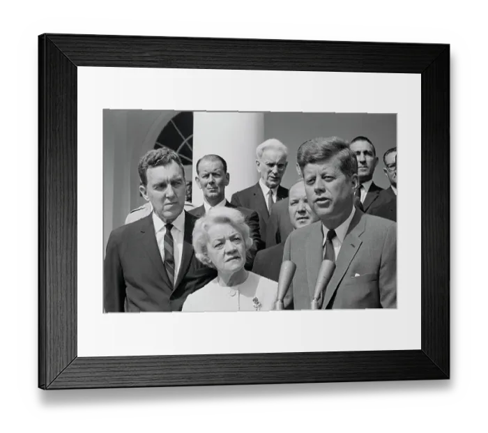 Framed Print : John Kennedy Proposing a Plan Framed Print : John Kennedy Proposing a Plan