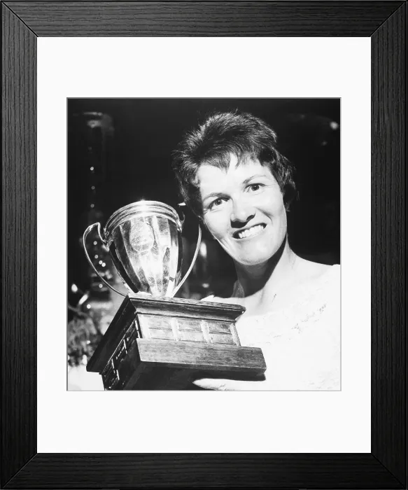 Framed Print : Ladies Golf Champion and Trophy Framed Print : Ladies Golf Champion and Trophy