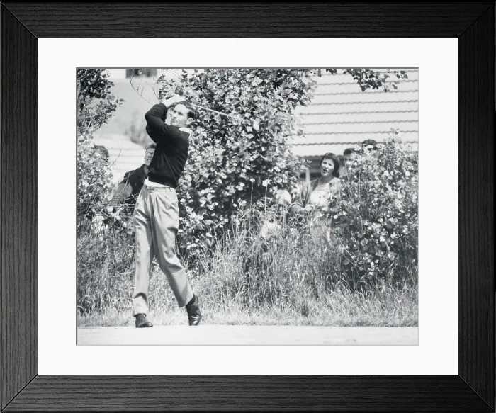 Framed Print : Bob Charles Swinging Golf Club Framed Print : Bob Charles Swinging Golf Club
