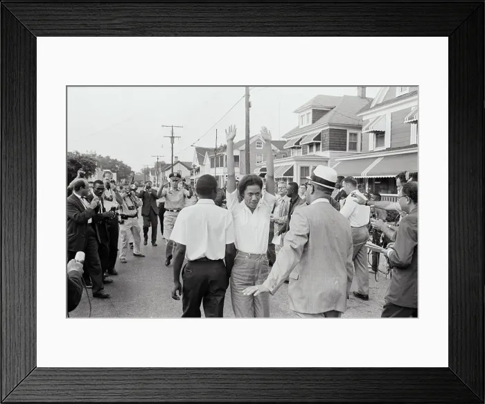 Framed Print : National Guardsman Stopping Demonstration Framed Print : National Guardsman Stopping Demonstration