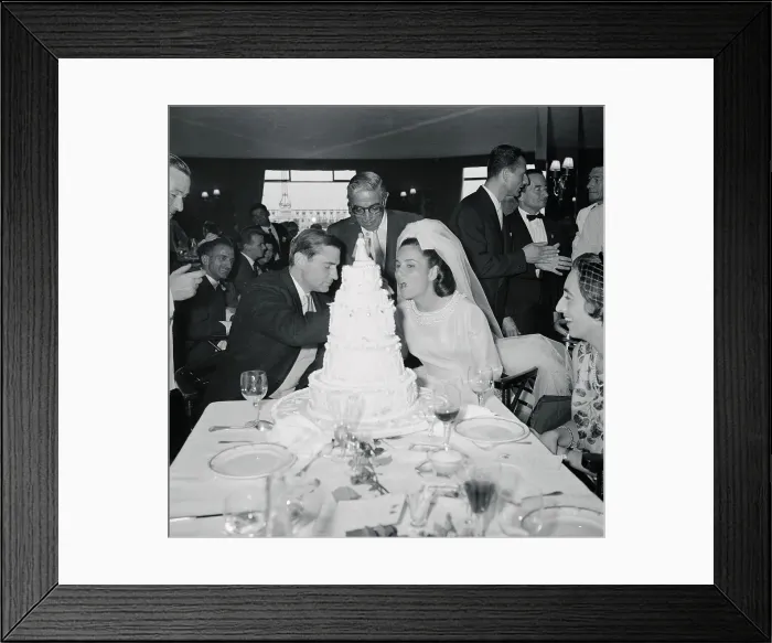 Framed Print : View of Aristotle Onassis at Reception of Princess Lee Radziwill's Niece Framed Print : View of Aristotle Onassis at Reception of Princess Lee Radziwill's Niece