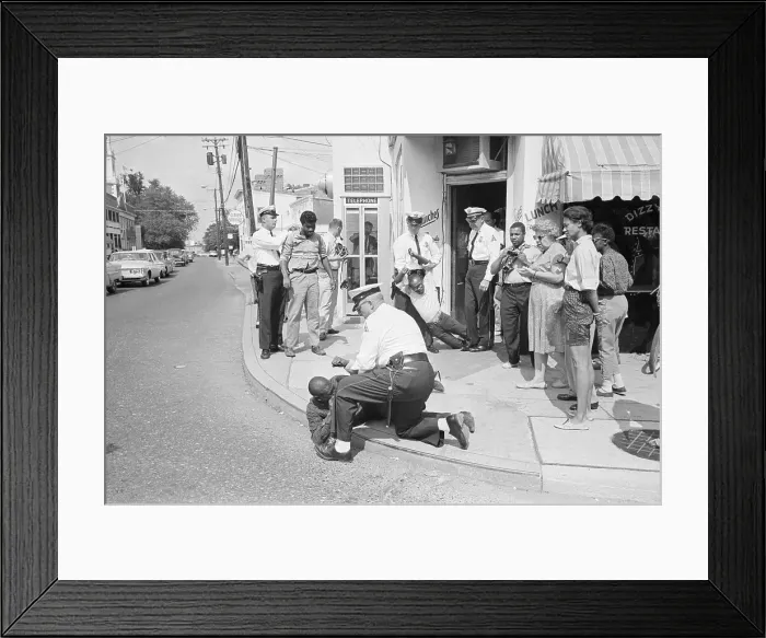 Framed Print : Sit-In Demonstrators Dragged From Restaurant Framed Print : Sit-In Demonstrators Dragged From Restaurant