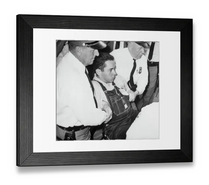 Framed Print : Protestors Arrested