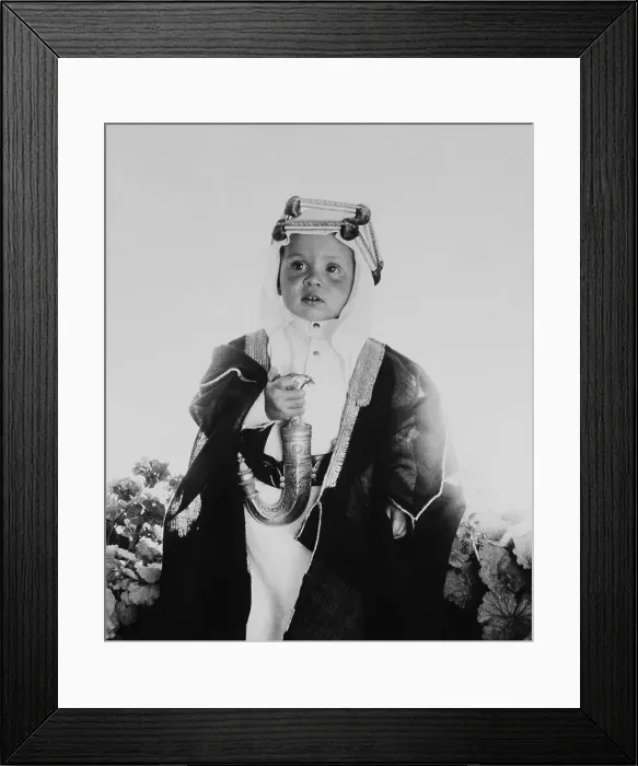 Framed Print : Portrait of Prince Abdullah Framed Print : Portrait of Prince Abdullah