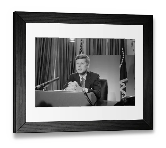 Framed Print : John Kennedy Making a Speech Framed Print : John Kennedy Making a Speech