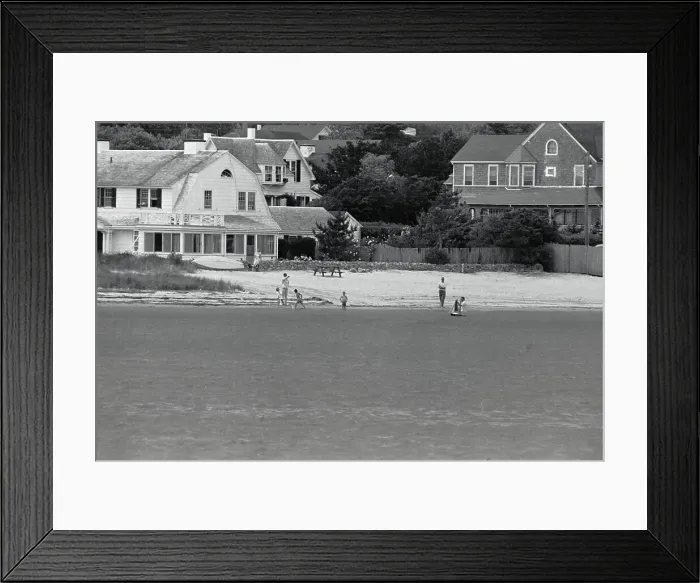 Framed Print : View of Water and House Near Kennedy Compound Framed Print : View of Water and House Near Kennedy Compound