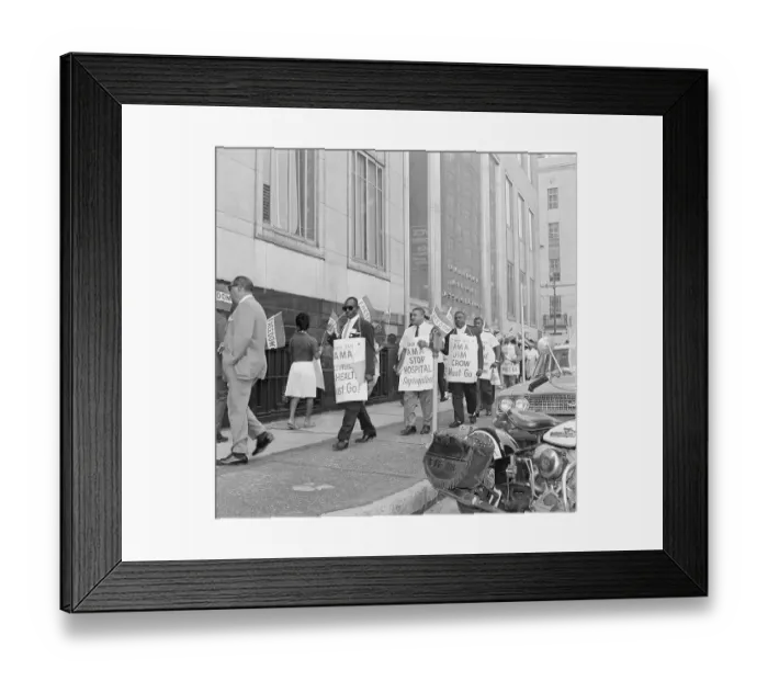 Framed Print : Doctors Picketing