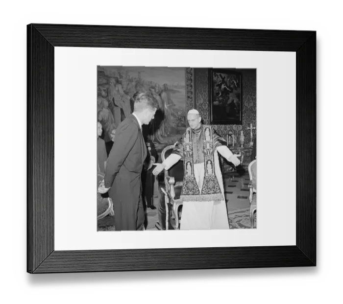 Framed Print : Pope Paul VI Welcoming President John F. Kennedy Framed Print : Pope Paul VI Welcoming President John F. Kennedy
