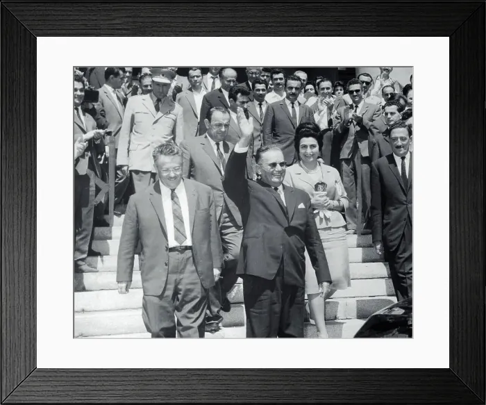 Framed Print : Josip Broz Tito Waving Framed Print : Josip Broz Tito Waving