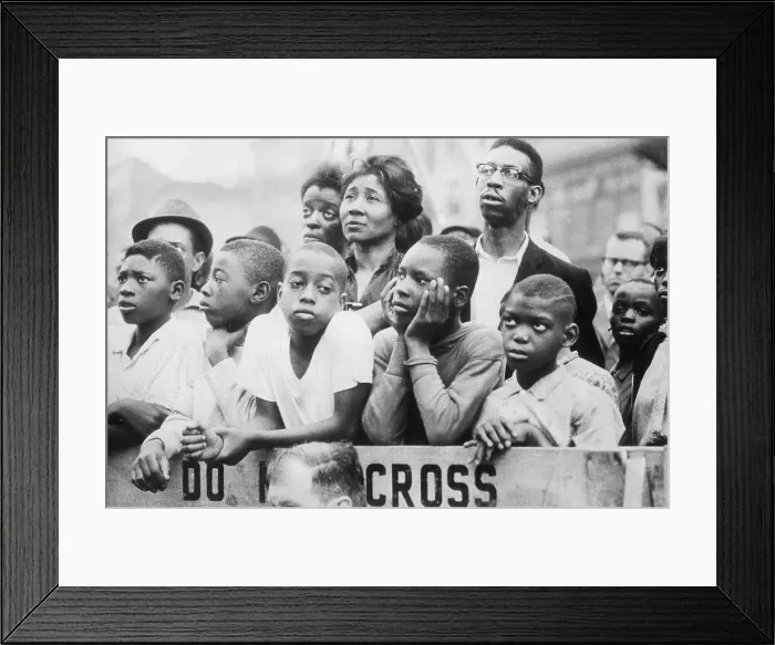 Framed Print : People Watching Malcolm X Speak Framed Print : People Watching Malcolm X Speak