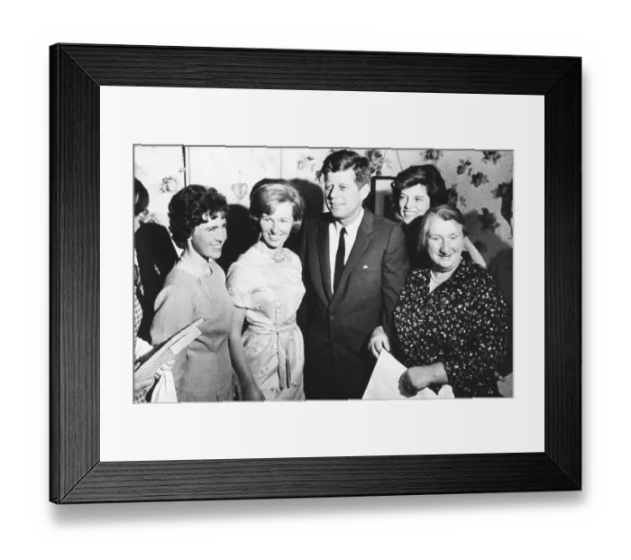 Framed Print : President Kennedy With Irish Relatives Framed Print : President Kennedy With Irish Relatives
