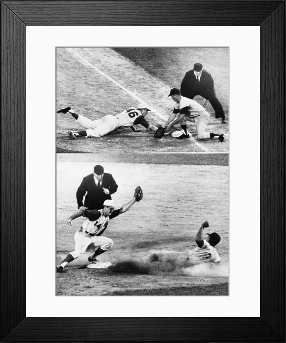 Framed Print : Dodgers And Reds Action Framed Print : Dodgers And Reds Action
