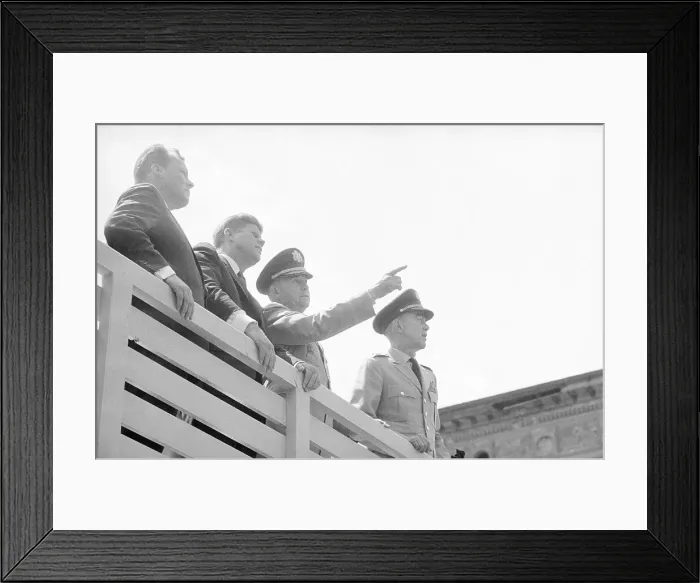 Framed Print : President Kennedy at Checkpoint Charlie Framed Print : President Kennedy at Checkpoint Charlie
