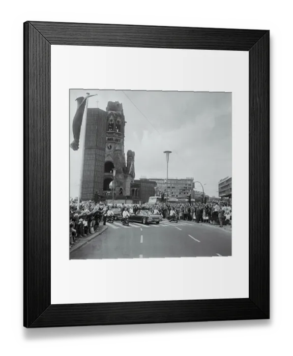 Framed Print : President Kennedy's Motorcade in West Berlin Framed Print : President Kennedy's Motorcade in West Berlin
