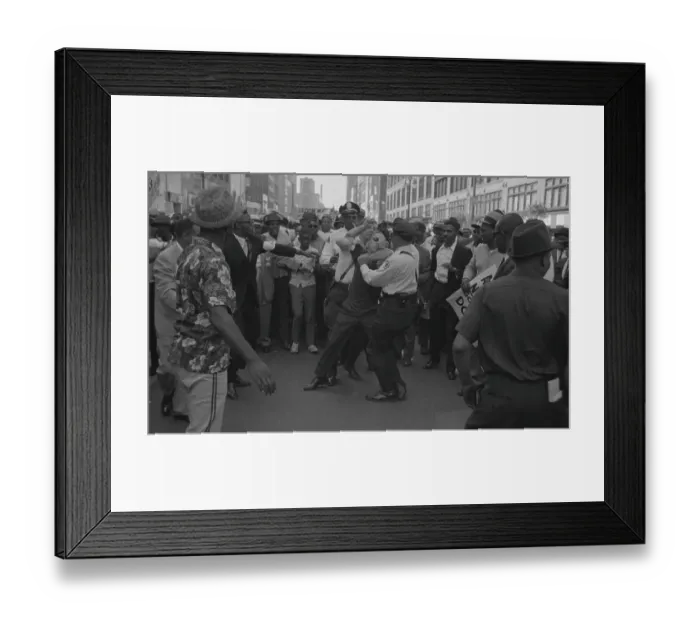 Framed Print : Police Struggle with Protester Framed Print : Police Struggle with Protester