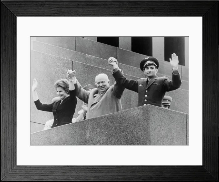 Framed Print : Nikita Khrushchev with Valentina Tereshkova and Valery Bykovsky Framed Print : Nikita Khrushchev with Valentina Tereshkova and Valery Bykovsky
