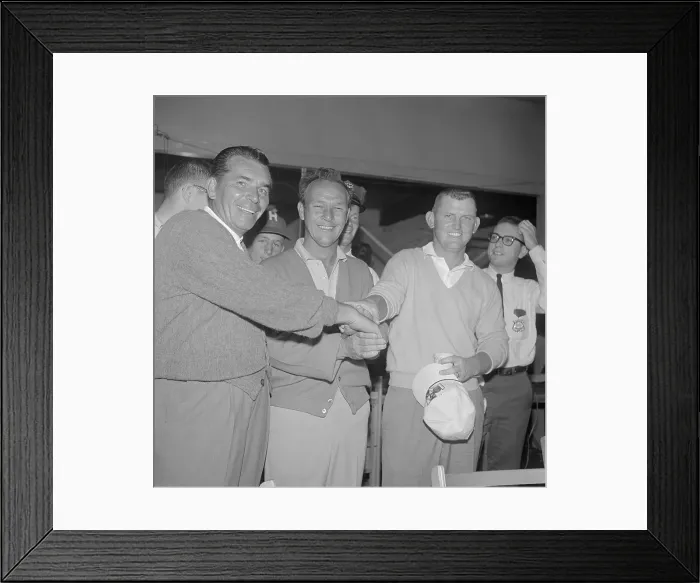 Framed Print : Julius Boros with Arnold Palmer and Jacky Cupit Framed Print : Julius Boros with Arnold Palmer and Jacky Cupit