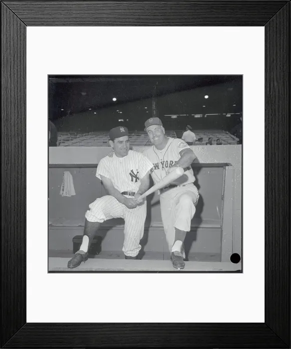 Framed Print : Yogi Berra Posing with Duke Snider Framed Print : Yogi Berra Posing with Duke Snider