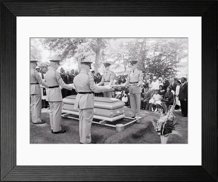 Framed Print : Medgar Evers Laid To Rest At Arlington Framed Print : Medgar Evers Laid To Rest At Arlington