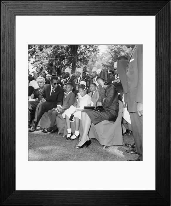 Framed Print : Family of Medgar Evers at Funeral