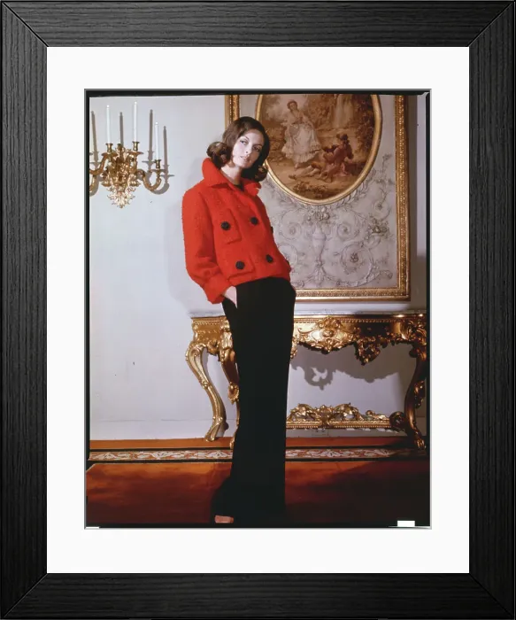 Framed Print : Model Wearing Ensemble by Bud Kilpatrick