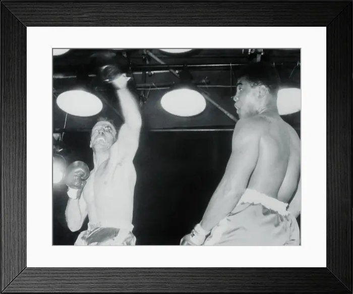 Framed Print : Portrait of Cassius Clay and Henry Cooper Framed Print : Portrait of Cassius Clay and Henry Cooper