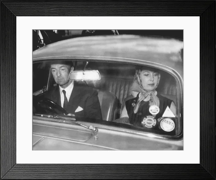 Framed Print : John Profumo Driving in Car With Wife Framed Print : John Profumo Driving in Car With Wife